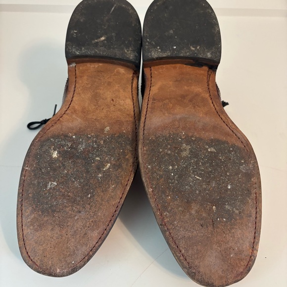 Sebago Men's Red /Burgundy Leather Lace Up Oxford Formal Dress Shoes Size 9 - Picture 9 of 11